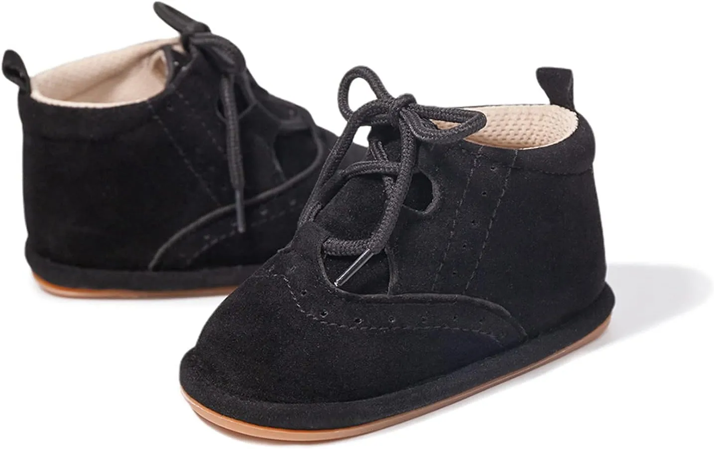 Baby Boys Girls Booties Fleece Anti-Slip Soft Sole Boots Toddler First Walker Warm Shoes
