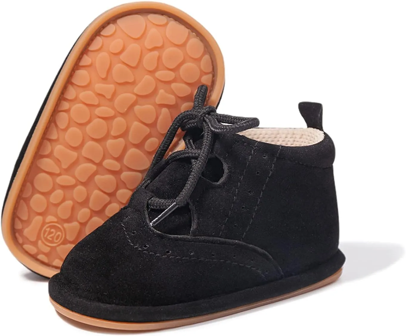 Baby Boys Girls Booties Fleece Anti-Slip Soft Sole Boots Toddler First Walker Warm Shoes
