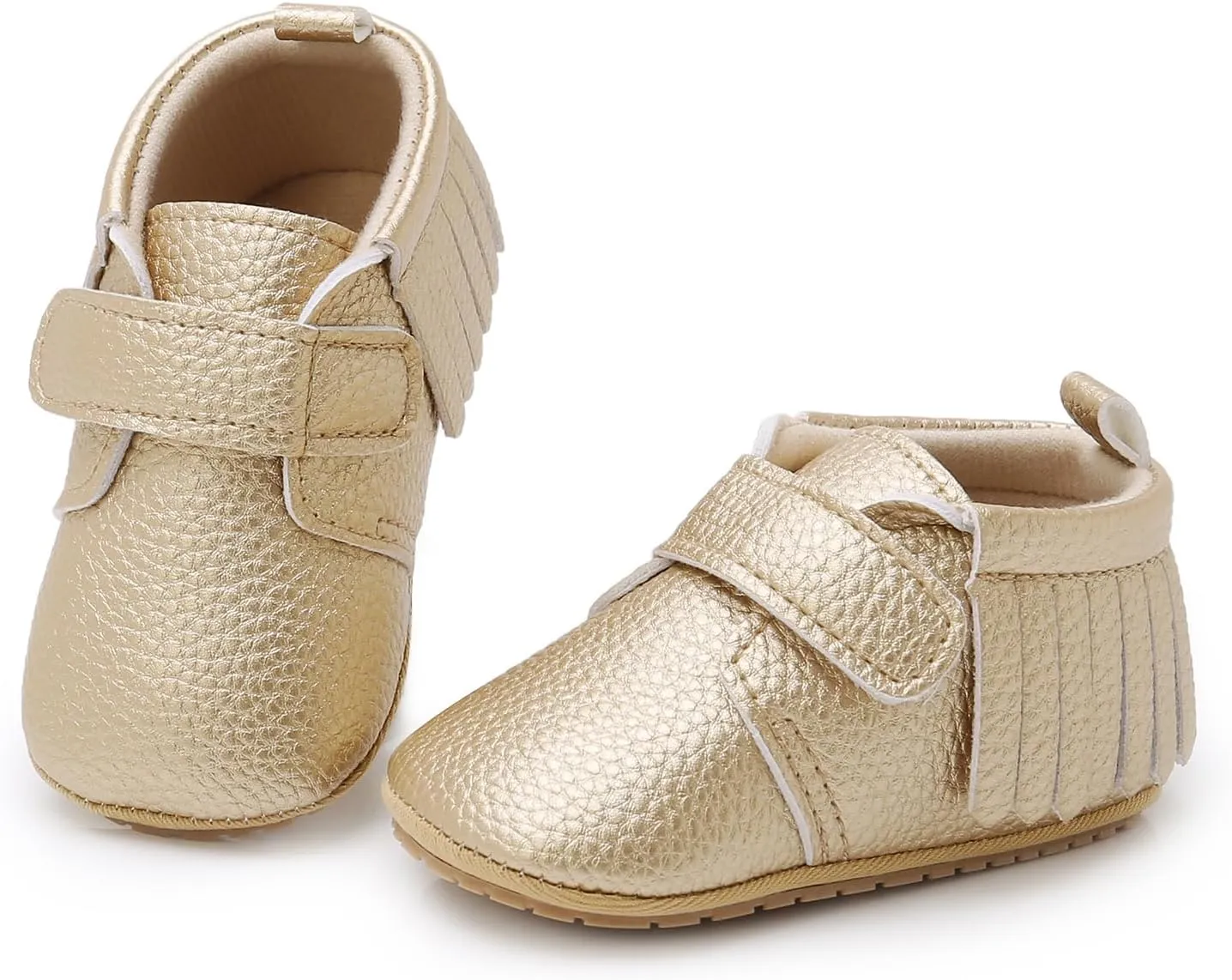 Baby Boys Girls Moccasins Sneakers Soft Sole Tassels Prewalker Anti-Slip Shoes