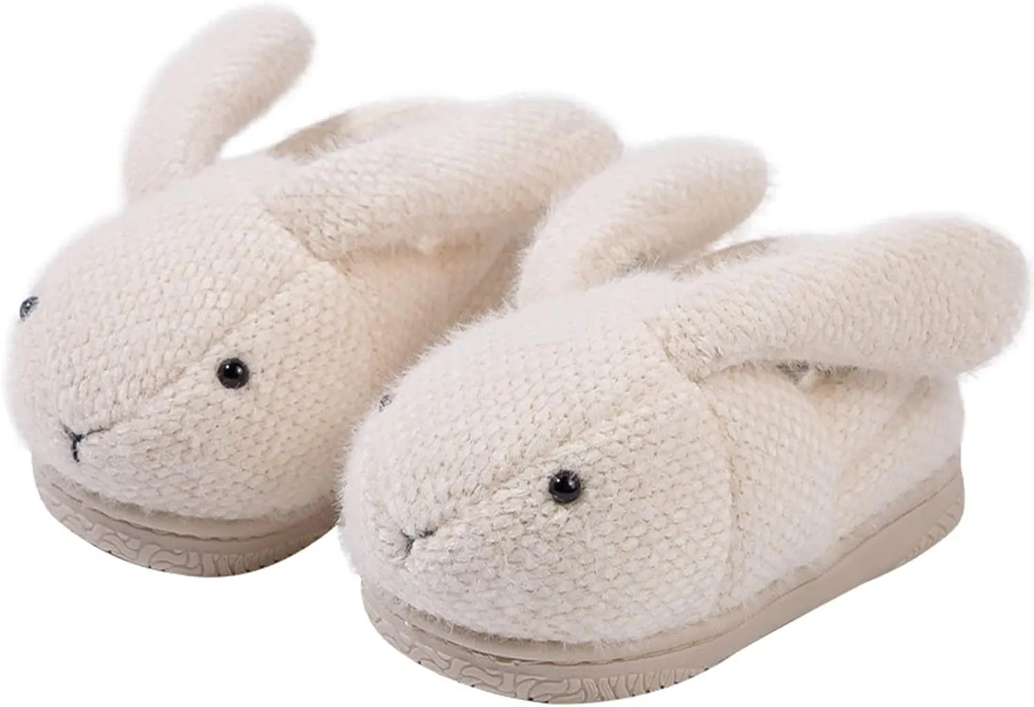 Boys Girls House Animals Plush Slippers Fashion Cute Fall Winter Slippers Flat Bottom Round Toe Soft Warm Slippers
