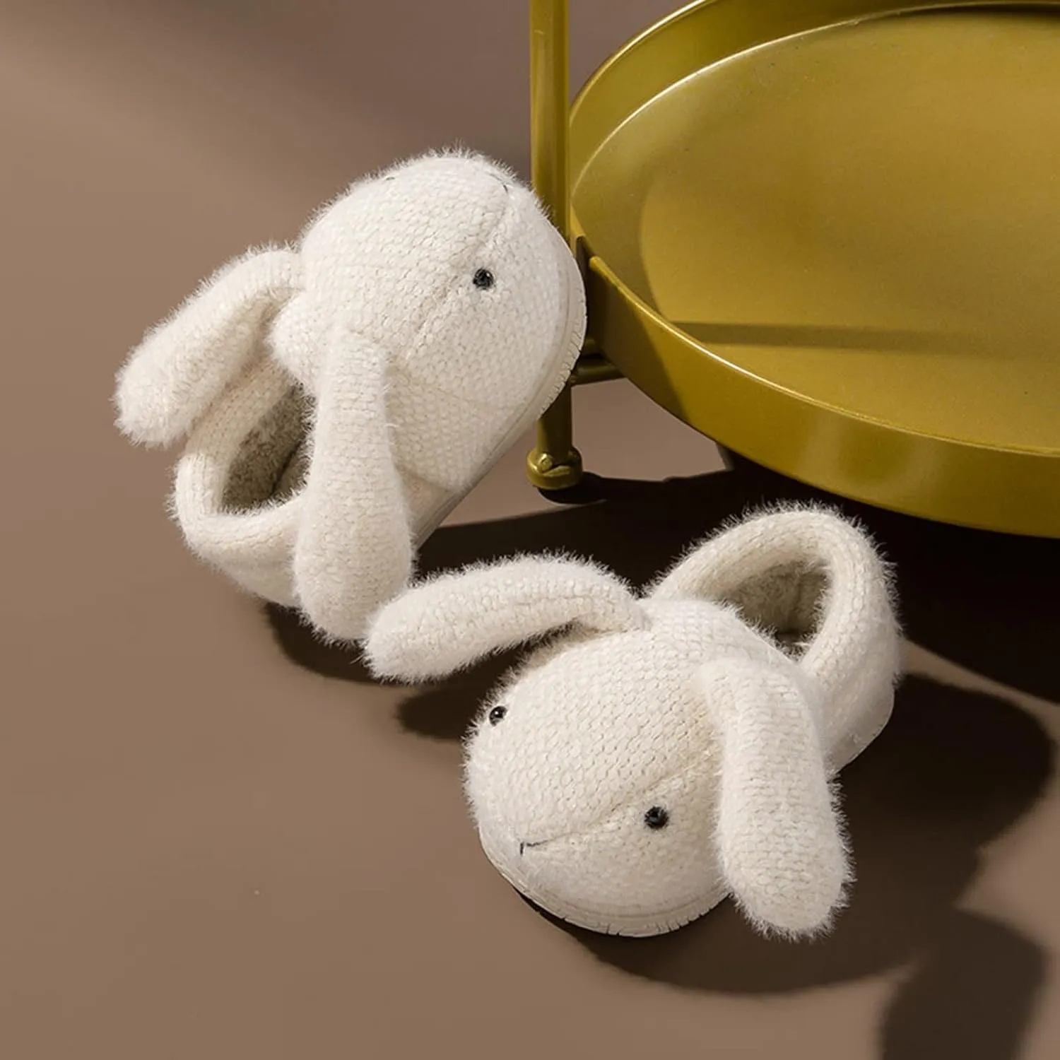 Boys Girls House Animals Plush Slippers Fashion Cute Fall Winter Slippers Flat Bottom Round Toe Soft Warm Slippers