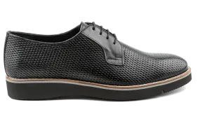 Debbano Fen Bonded Leather Derby Shoes, Men's Thick Sole Derby Sneakers, Business Casual, Work Dress Sneakers