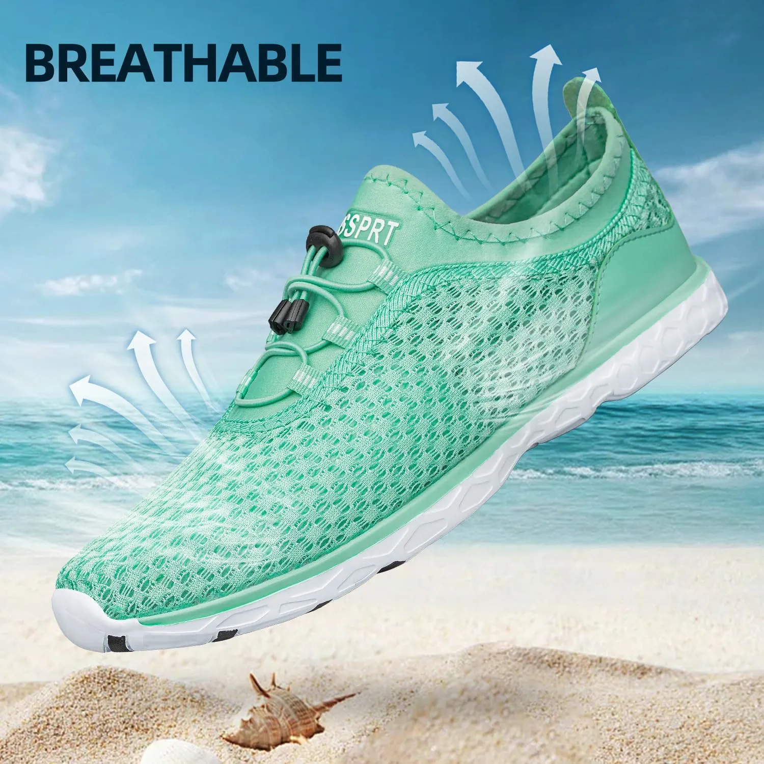 DOUSSPRT Women's Water Shoes Quick Drying Sports Aqua Shoes
