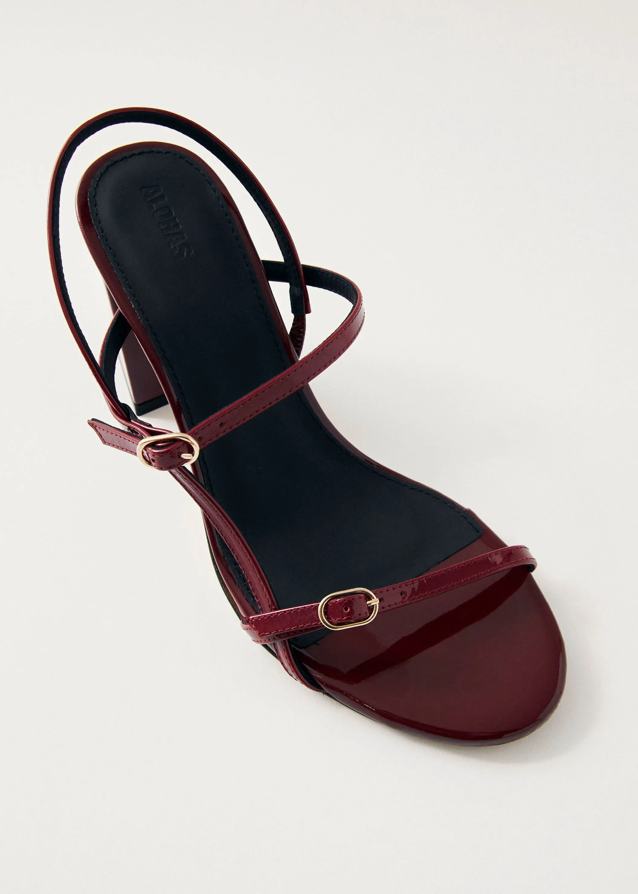 Elyn Onix Burgundy Leather Sandals