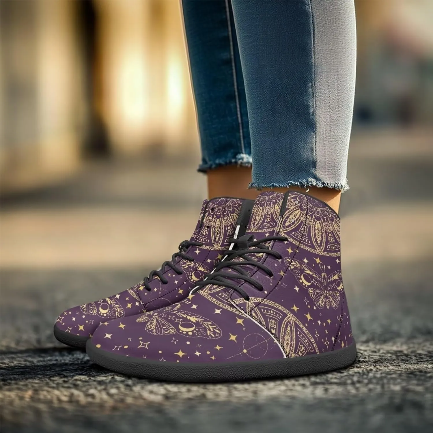 Ethnic Mandala Unisex Minimalist Wide Barefoot Shoes Women Zero Drop Sneaker Men's Wide Trail-Running Shoes