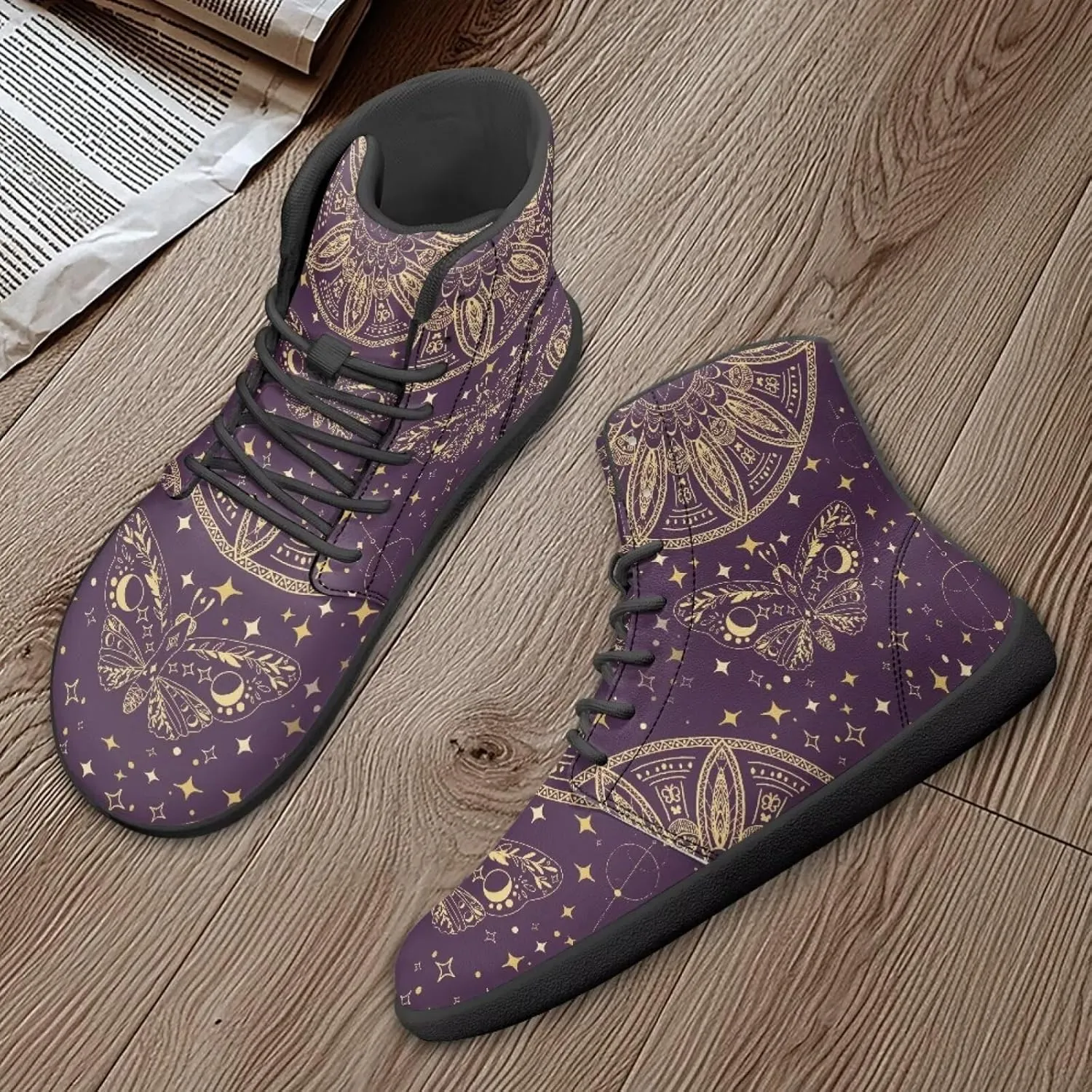 Ethnic Mandala Unisex Minimalist Wide Barefoot Shoes Women Zero Drop Sneaker Men's Wide Trail-Running Shoes