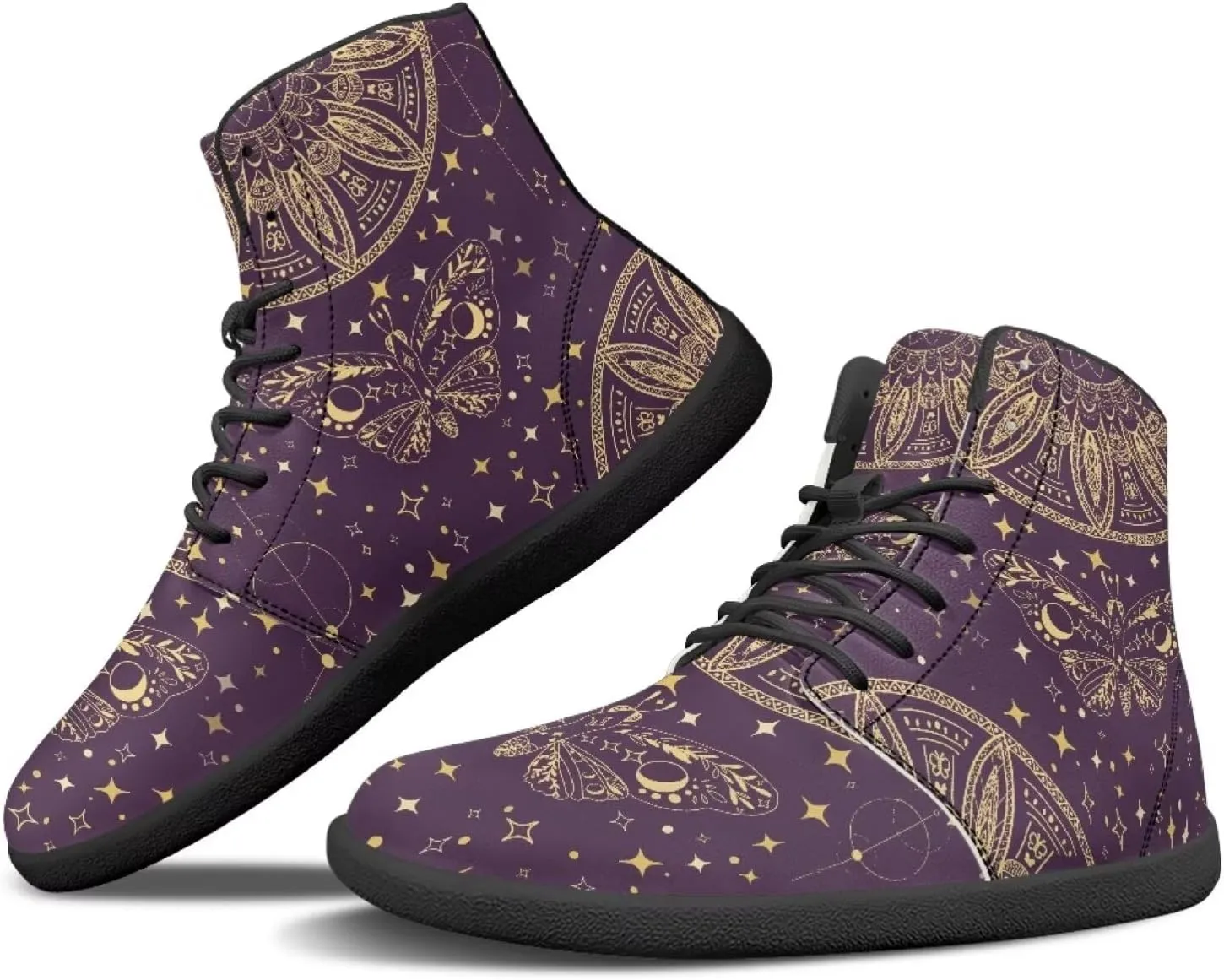 Ethnic Mandala Unisex Minimalist Wide Barefoot Shoes Women Zero Drop Sneaker Men's Wide Trail-Running Shoes