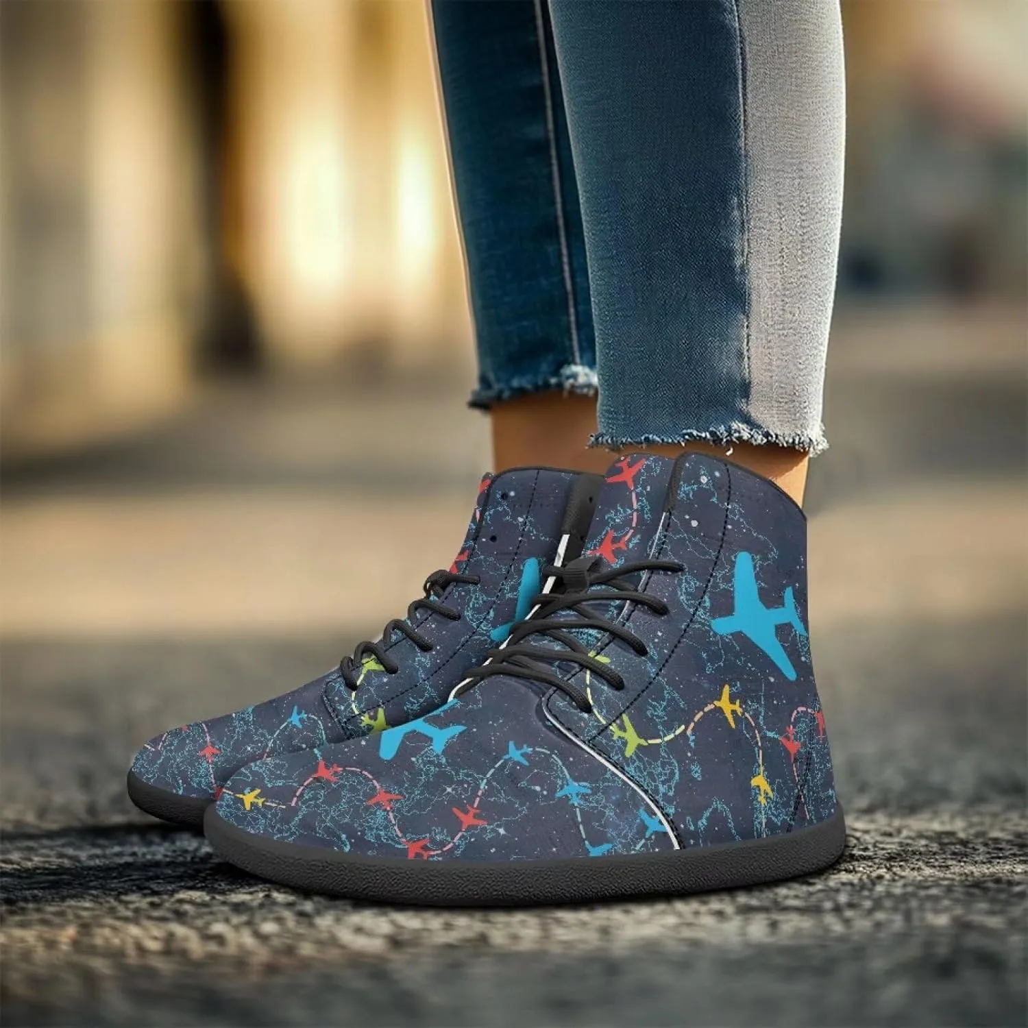Fire Car Print Hiking Shoes Men Outdoor Athletic Sports Shoes Walking Shoes Trail Running Shoes