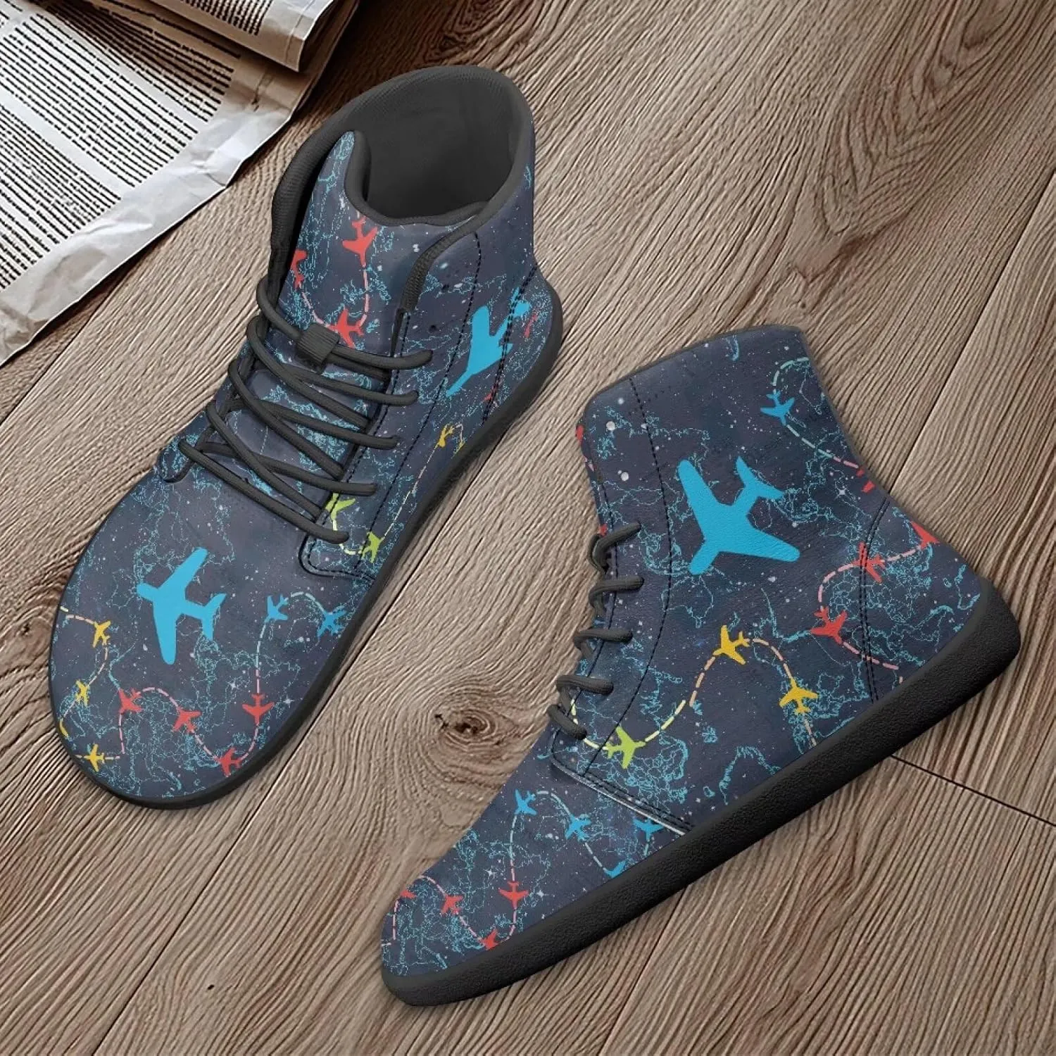 Fire Car Print Hiking Shoes Men Outdoor Athletic Sports Shoes Walking Shoes Trail Running Shoes