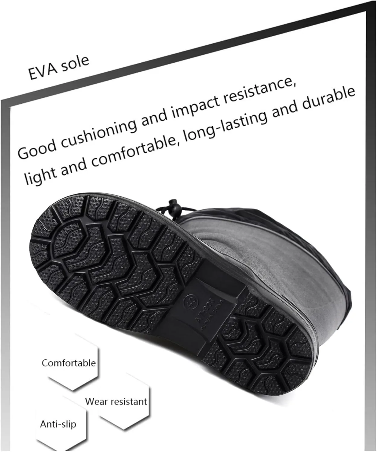 Fur Lined Wellies Men, Mens Lace up Adjustable Winter Snow Waterproof Anti Slip High Barrel Rain Boots, Outdoor Work Width Comfort Boots, for Winter Snow Season, Gardening, Fishing