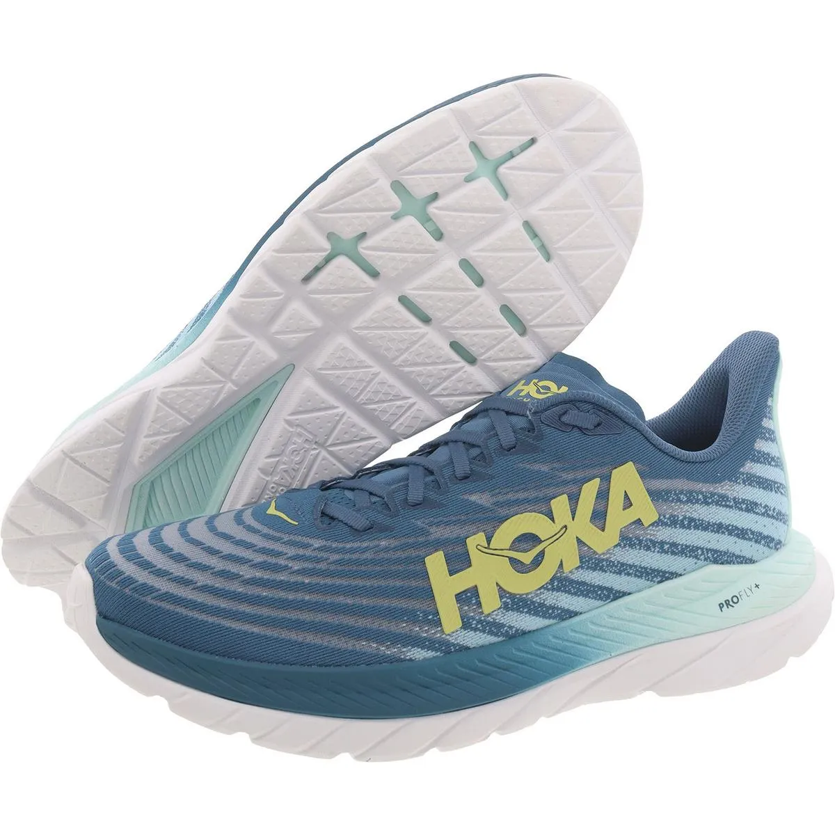 Hoka One One Womens M Mach 5 Lace Up Flat Running & Training Shoes