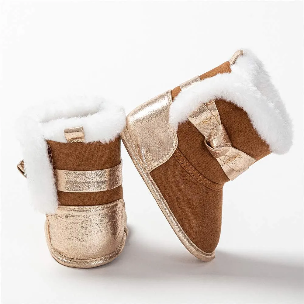 Infant Snow Boots Premium Soft Sole Anti-Slip Warm Winter Prewalker Toddler Boots