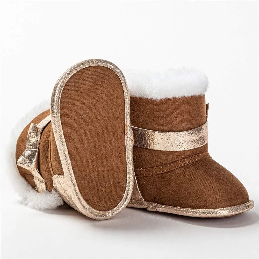 Infant Snow Boots Premium Soft Sole Anti-Slip Warm Winter Prewalker Toddler Boots
