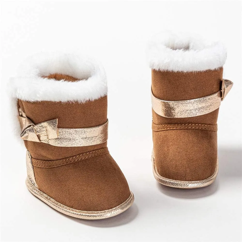 Infant Snow Boots Premium Soft Sole Anti-Slip Warm Winter Prewalker Toddler Boots