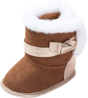 Infant Snow Boots Premium Soft Sole Anti-Slip Warm Winter Prewalker Toddler Boots