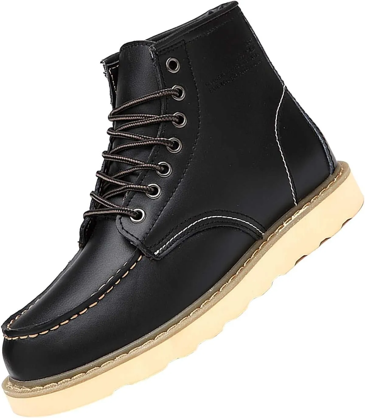 Low Top Sneaker For Women Lac Up Platform Snow Boots For Women Non-Slip Ankle Booties Leather Walking Shoes
