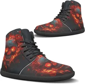 Mens Barefoot Shoes Wide Width High Top Sneakers for Men Cool Shoes