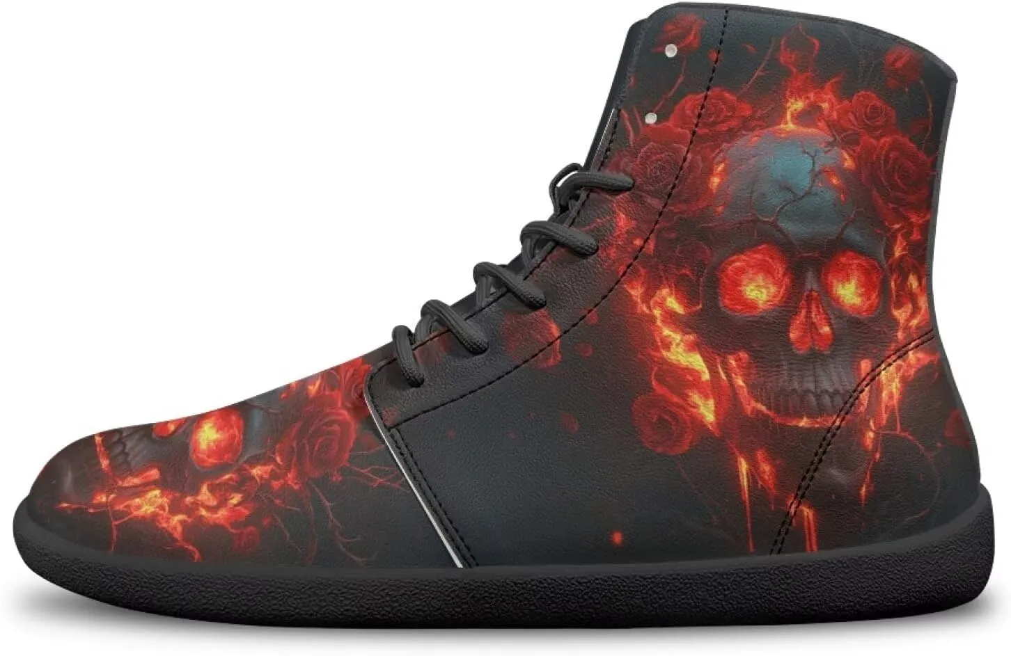 Mens Barefoot Shoes Wide Width High Top Sneakers for Men Cool Shoes