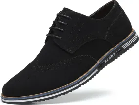 Men's Brogues Lace Up Oxford Classic Modern Formal Leather Shoes for Men