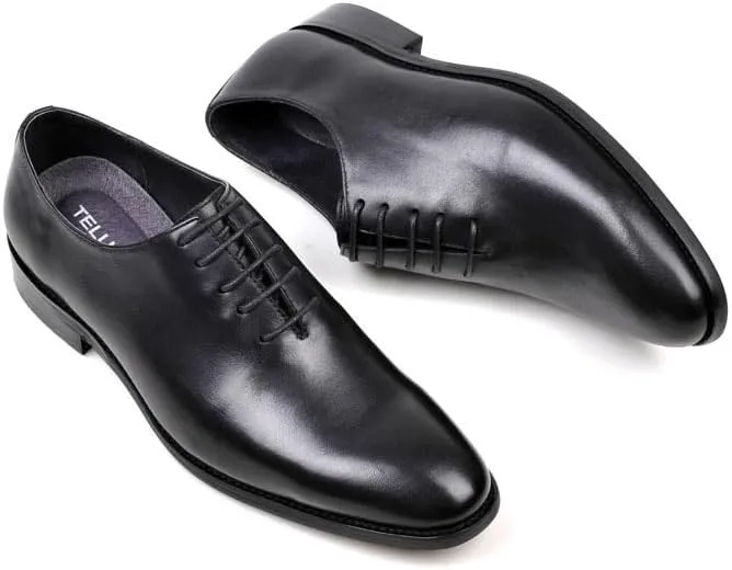 Men's Casual Dress Oxfords Business Shoes Fashion Sneakers Slip-On Shoes with Non-Slip Sole PU Upper