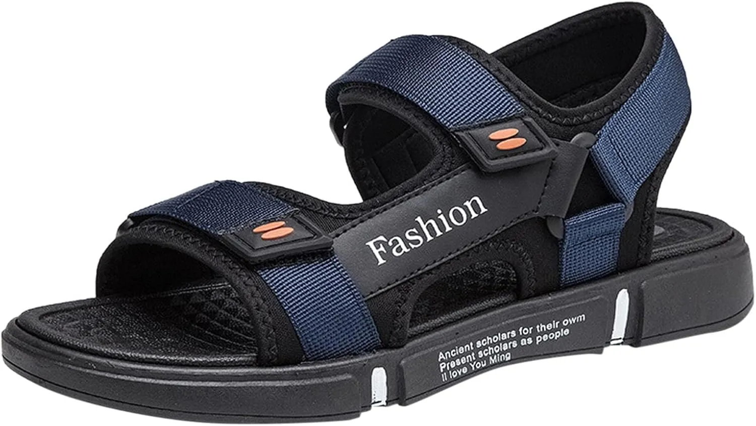 Men's Sandals With Adjustable Strap Non Slip Summer Beach Water Friendly Sandal Casual Thick Cushion Fisherman Sandal