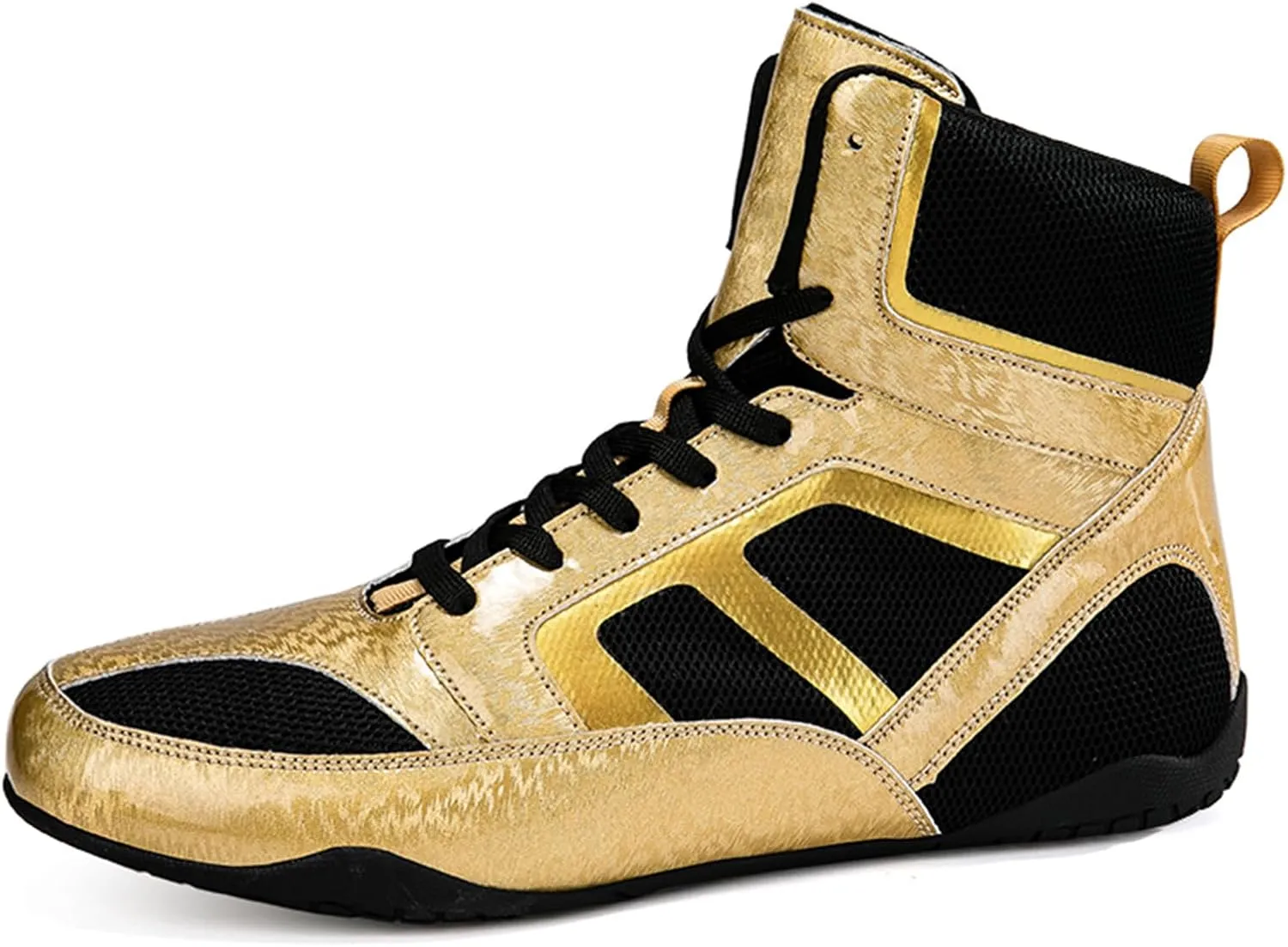 ONAIC Wrestling Shoes for Mens Unisex Rubber Sole Boxing Boots Combat Training Shoes Breathable Training Shoes