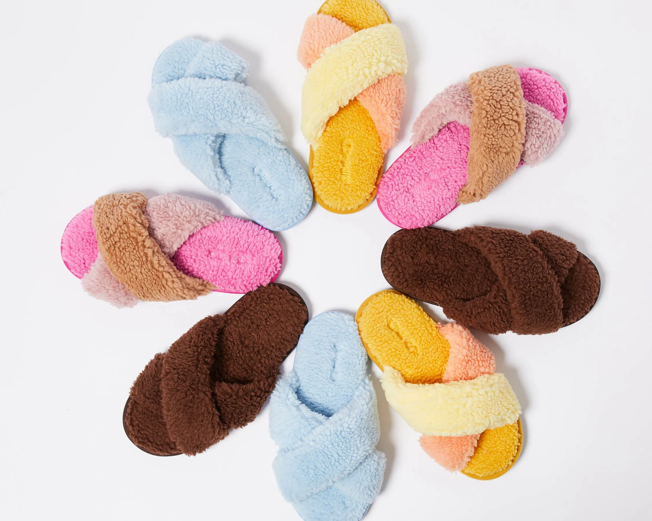 Roses and Chocolate Boucle Adult Slippers