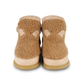Roumi Shoes | Teddy Bear | Light Maple Curly Faux Fur