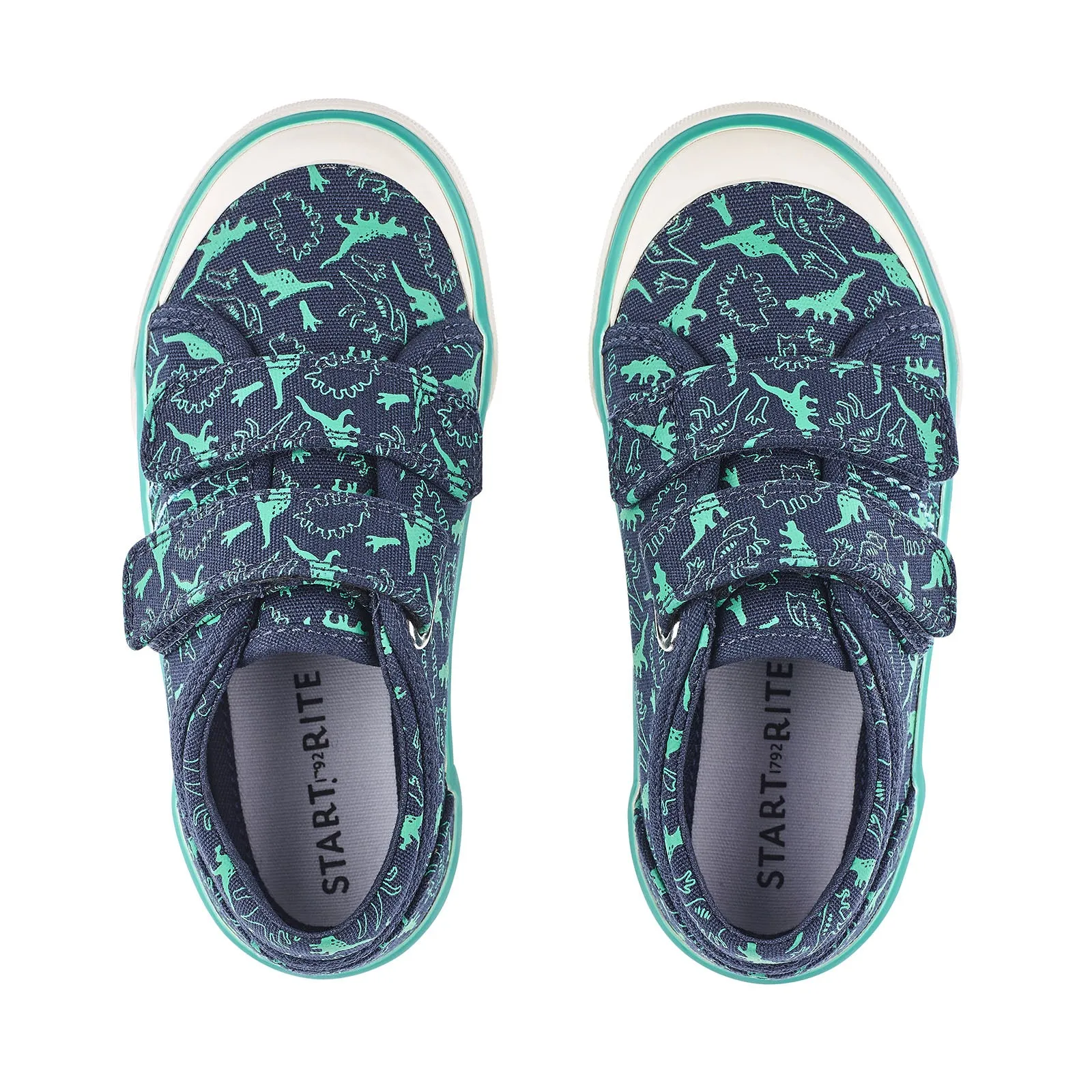 Start-Rite Jurassic Navy Dino Canvas