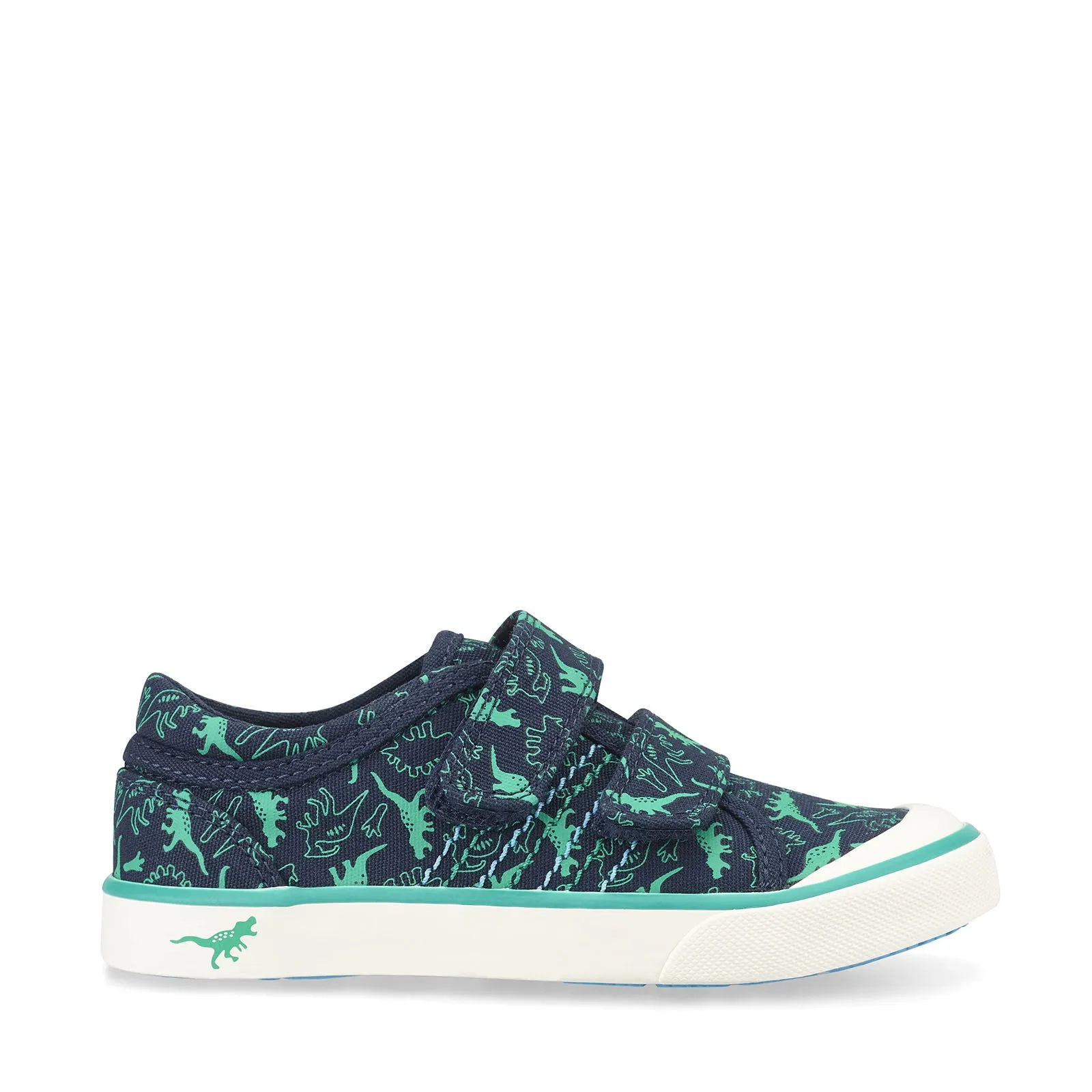 Start-Rite Jurassic Navy Dino Canvas