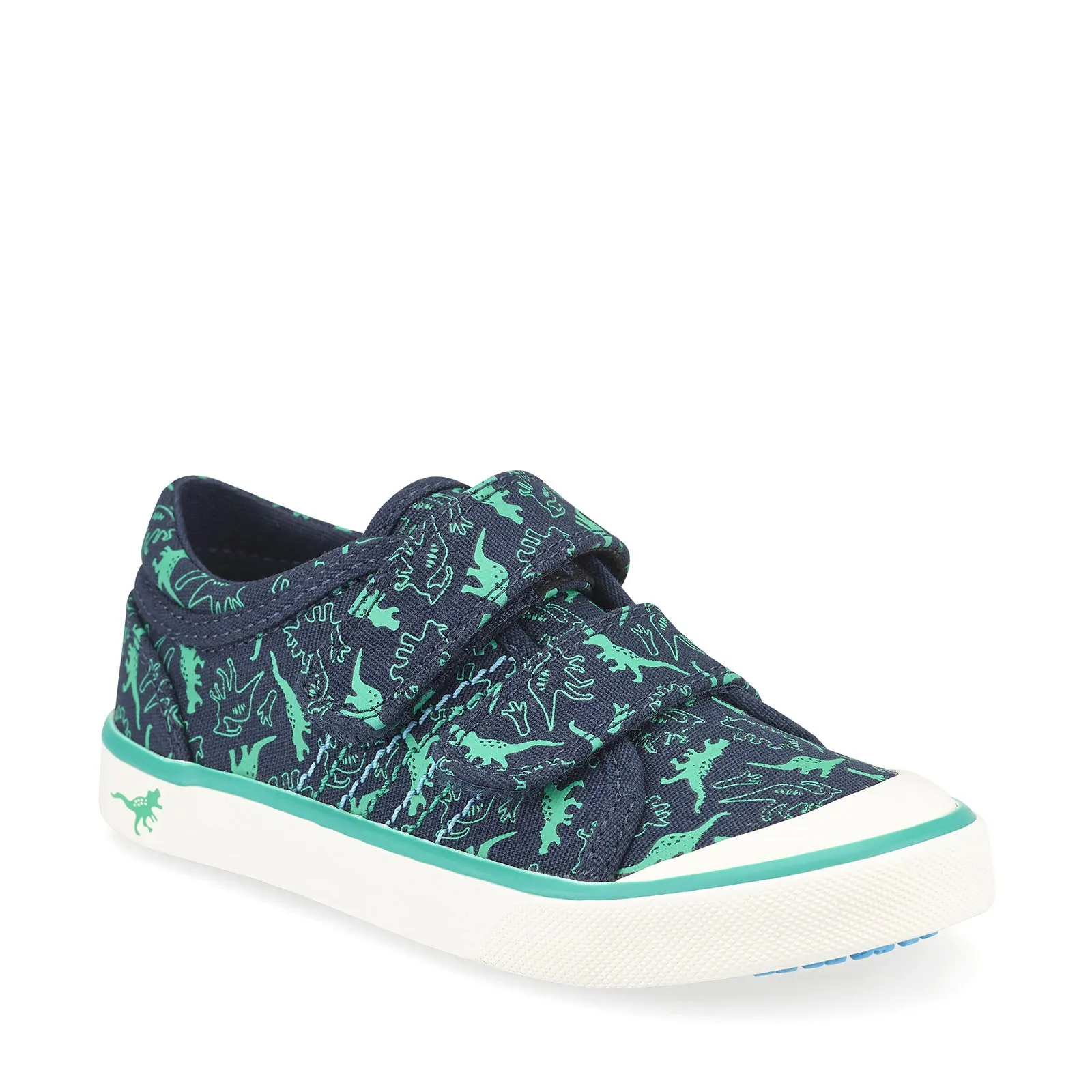 Start-Rite Jurassic Navy Dino Canvas