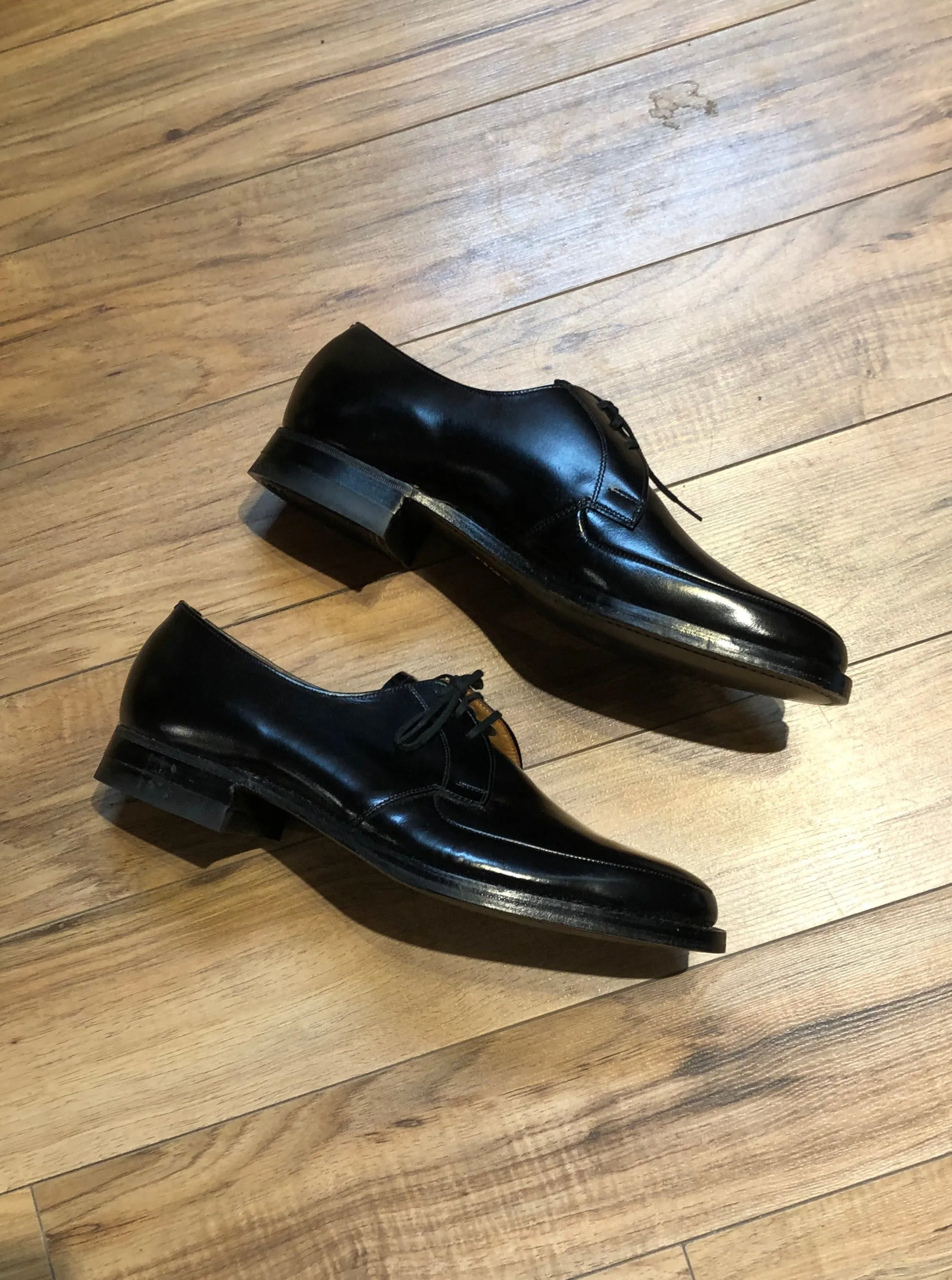 Vintage Deadstock Macfarlane Black Leather Dress Shoes