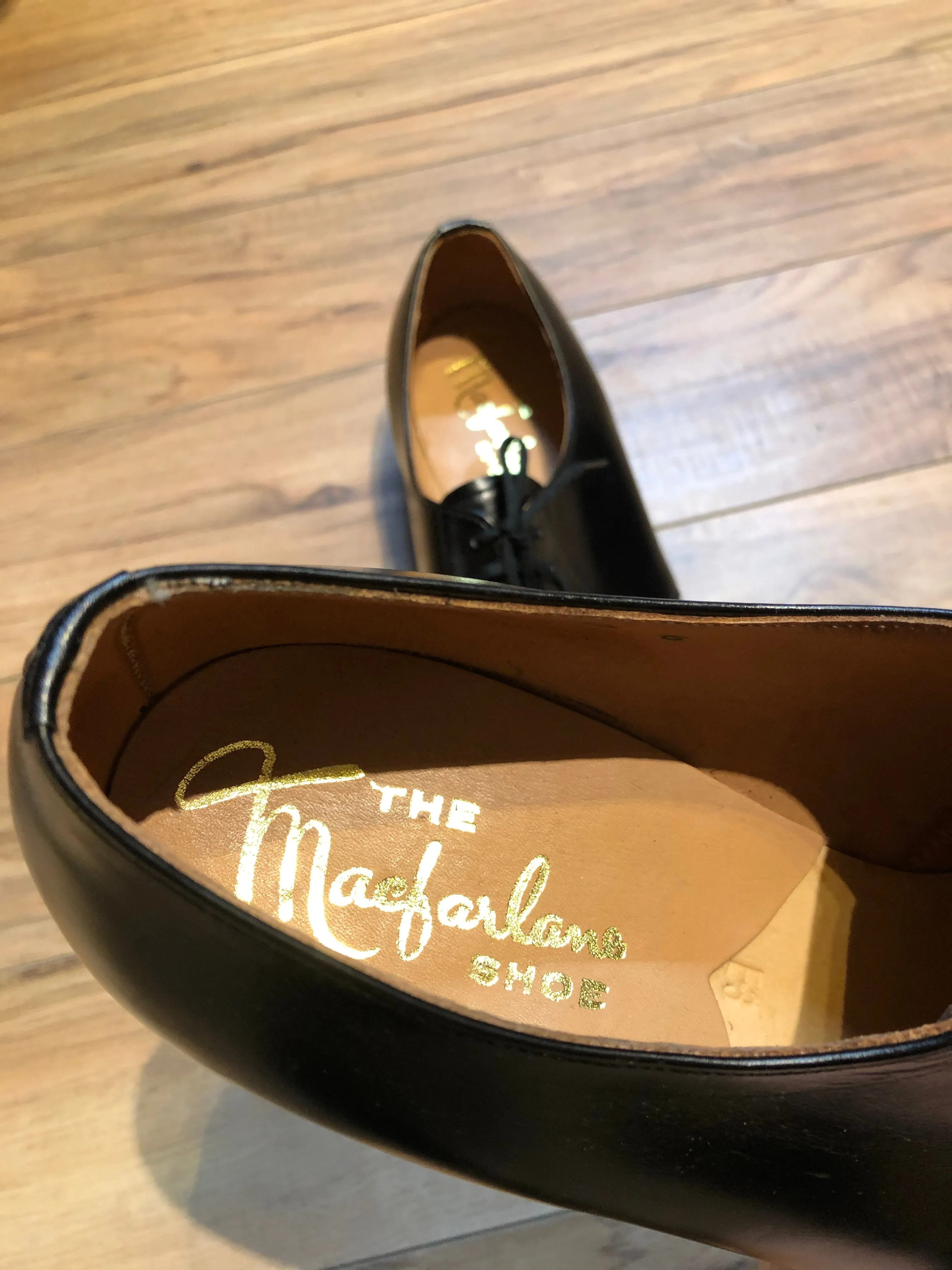 Vintage Deadstock Macfarlane Black Leather Dress Shoes