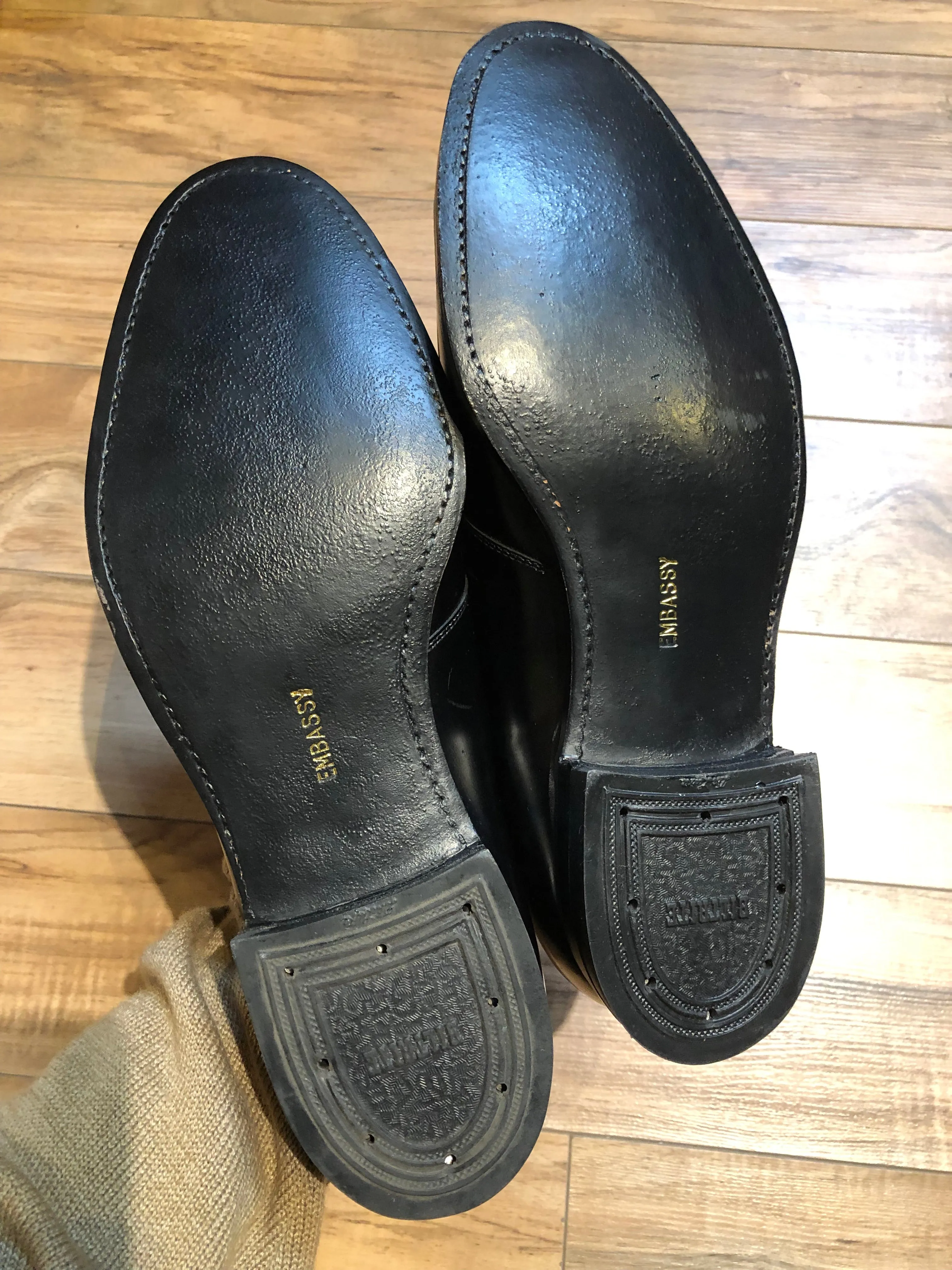 Vintage Deadstock Macfarlane Black Leather Dress Shoes