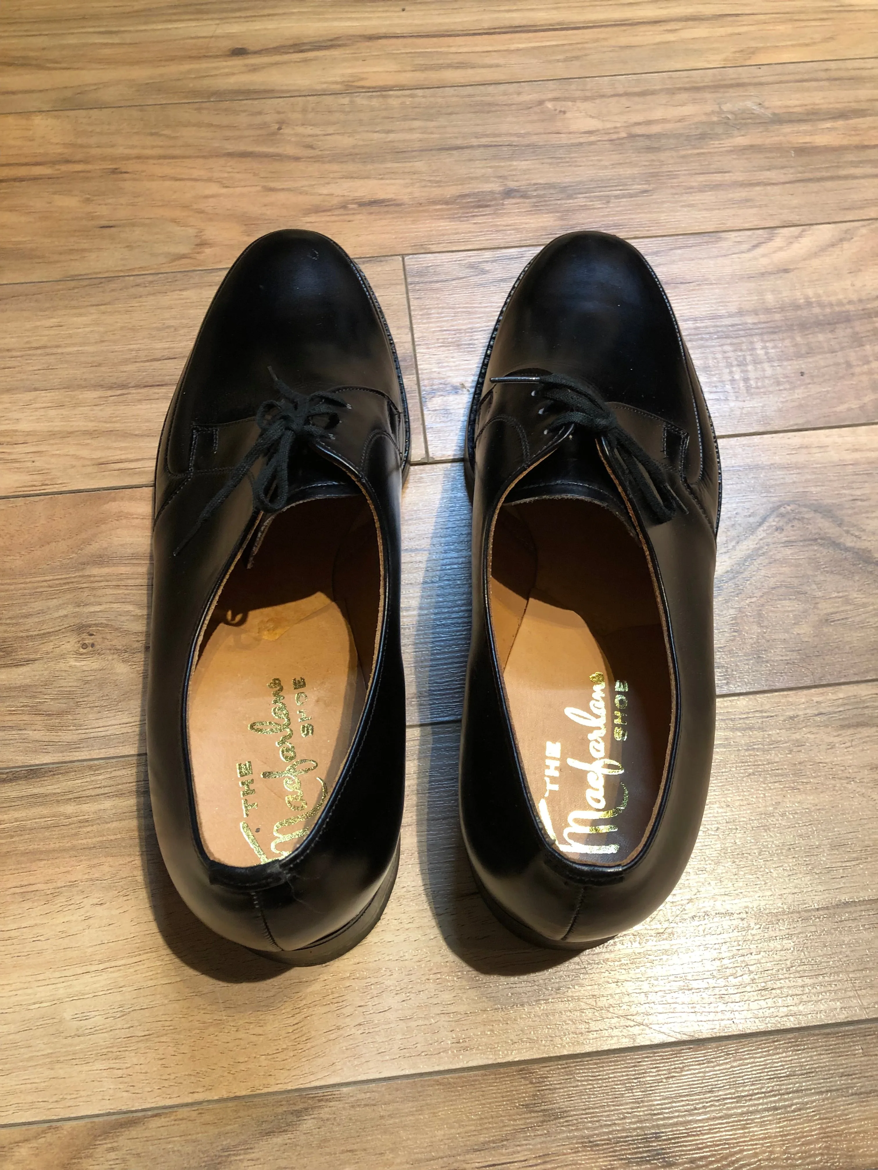 Vintage Deadstock Macfarlane Black Leather Dress Shoes