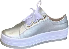 Women Thick Sole Shoes Casual Slip On Lace Up Athletic Shoes Round Toe Platform Sneakers Casual Walking Sneaker