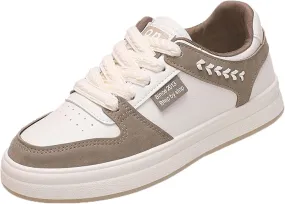 Women's Fashion Tablet Sports Skateboarding Shoes Lace up Tennis Shoes Comfortable Walking Sports Shoes