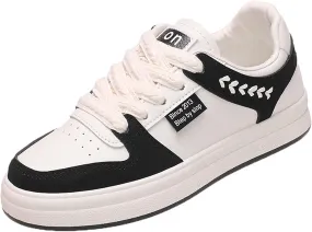 Women's Fashion Tablet Sports Skateboarding Shoes Lace up Tennis Shoes Comfortable Walking Sports Shoes