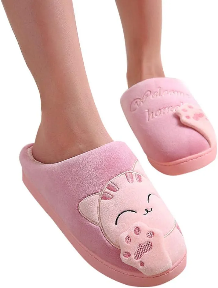 Women's Fuzzy Slippers Indoor Open Toe House Slippers Cozy Plush Bedroom Shoes Warm Cute Womens Slippers