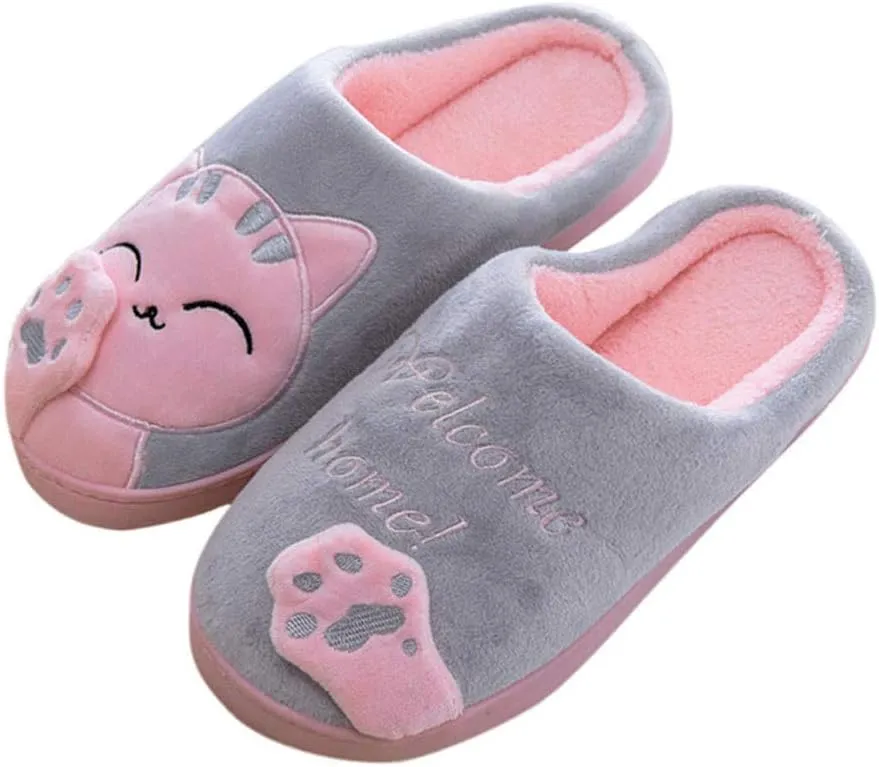 Women's Fuzzy Slippers Indoor Open Toe House Slippers Cozy Plush Bedroom Shoes Warm Cute Womens Slippers