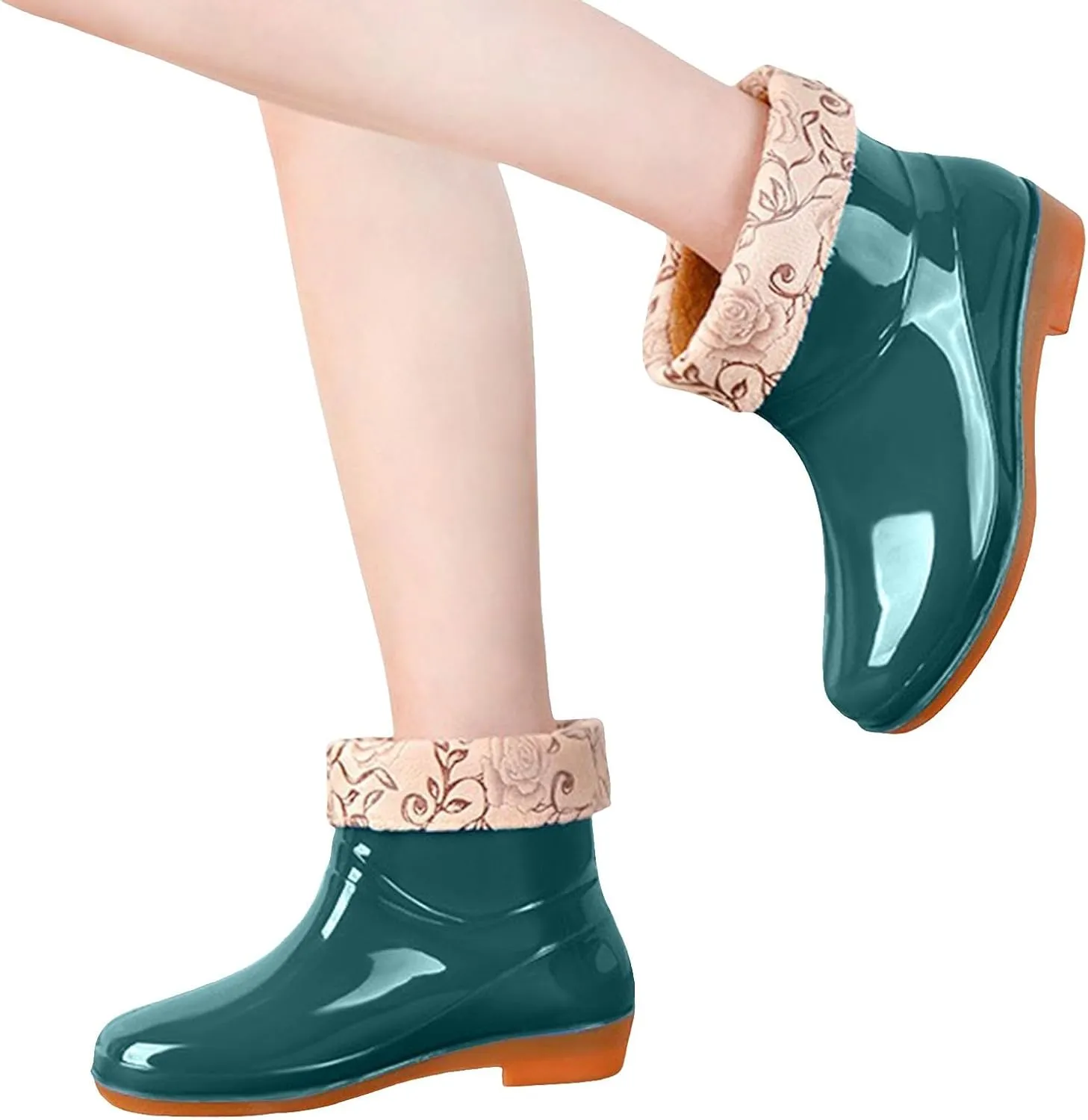 Womens Rubber Boots Womens Rain Boots Comfortable Out Work for Boating Fishing Gardening Farming Rain Shoes
