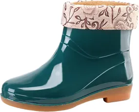 Womens Rubber Boots Womens Rain Boots Comfortable Out Work for Boating Fishing Gardening Farming Rain Shoes
