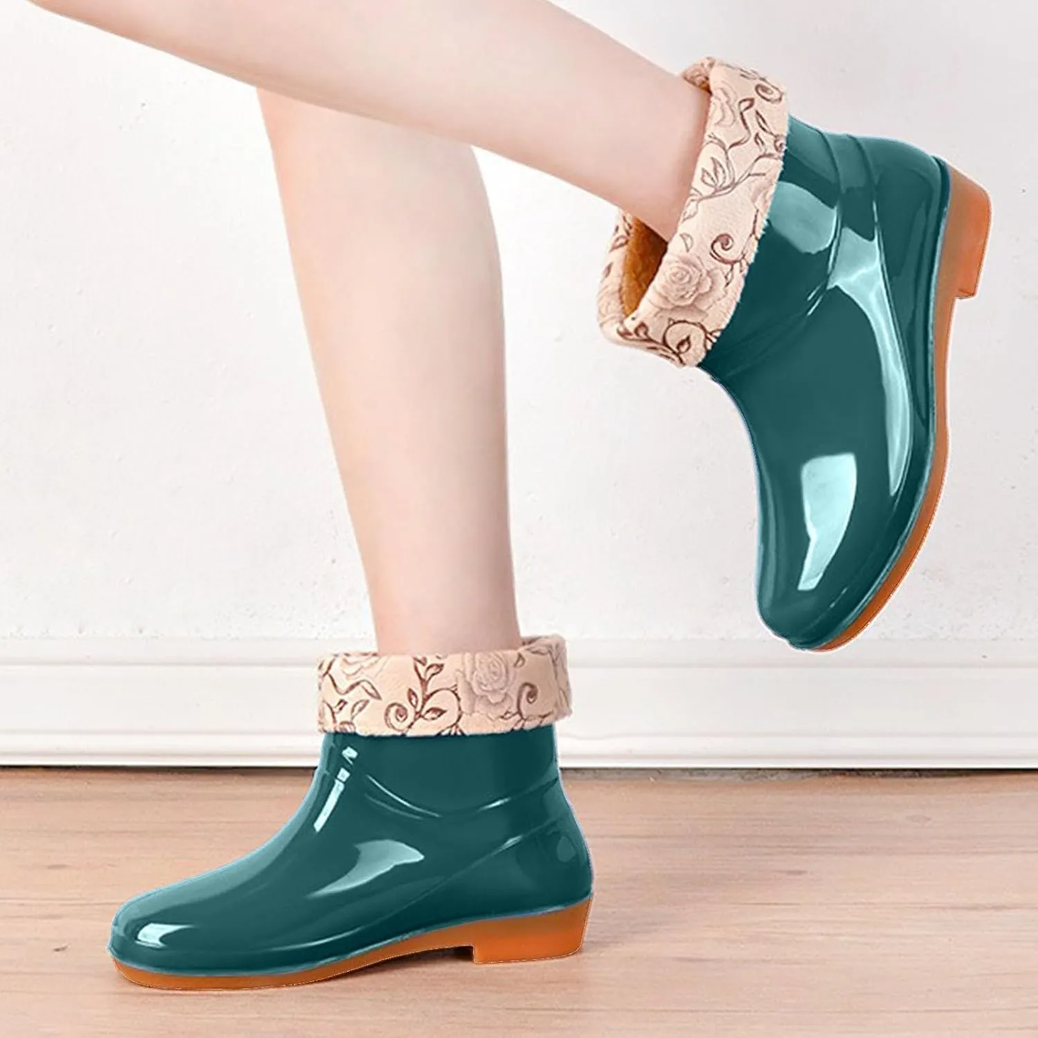 Womens Rubber Boots Womens Rain Boots Comfortable Out Work for Boating Fishing Gardening Farming Rain Shoes