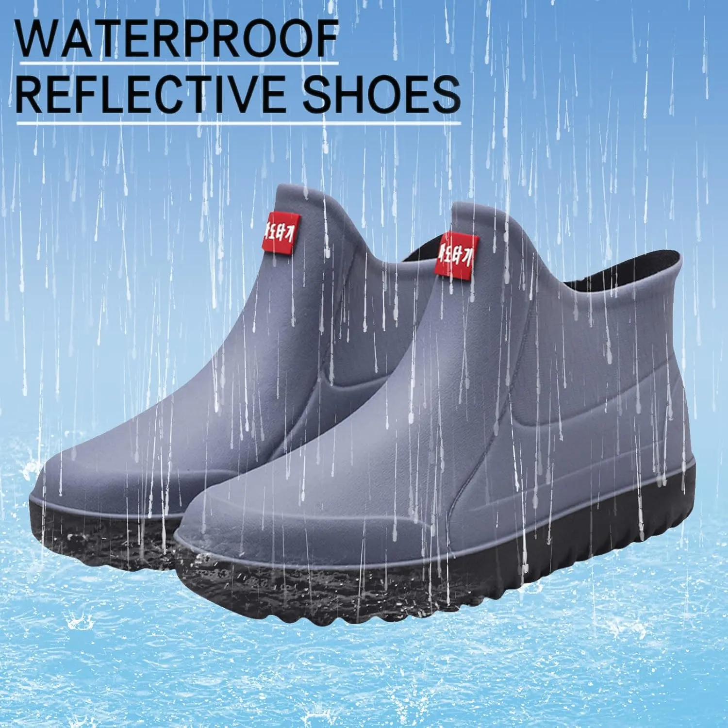 Womens Rubber Boots Womens Rain Boots for Boating Fishing Gardening Farming Ultra Anti-Slipping Rain Shoes