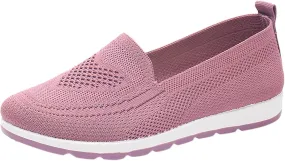 Womens Slip On Walking Shoes Lightweight Comfortable Sneakers Casual Canvas Flats Non Slip Elastic Loafers
